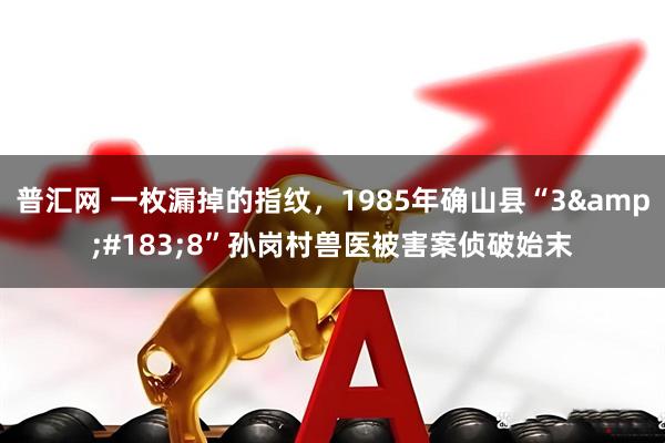 普汇网 一枚漏掉的指纹，1985年确山县“3·8”孙岗村兽医被害案侦破始末